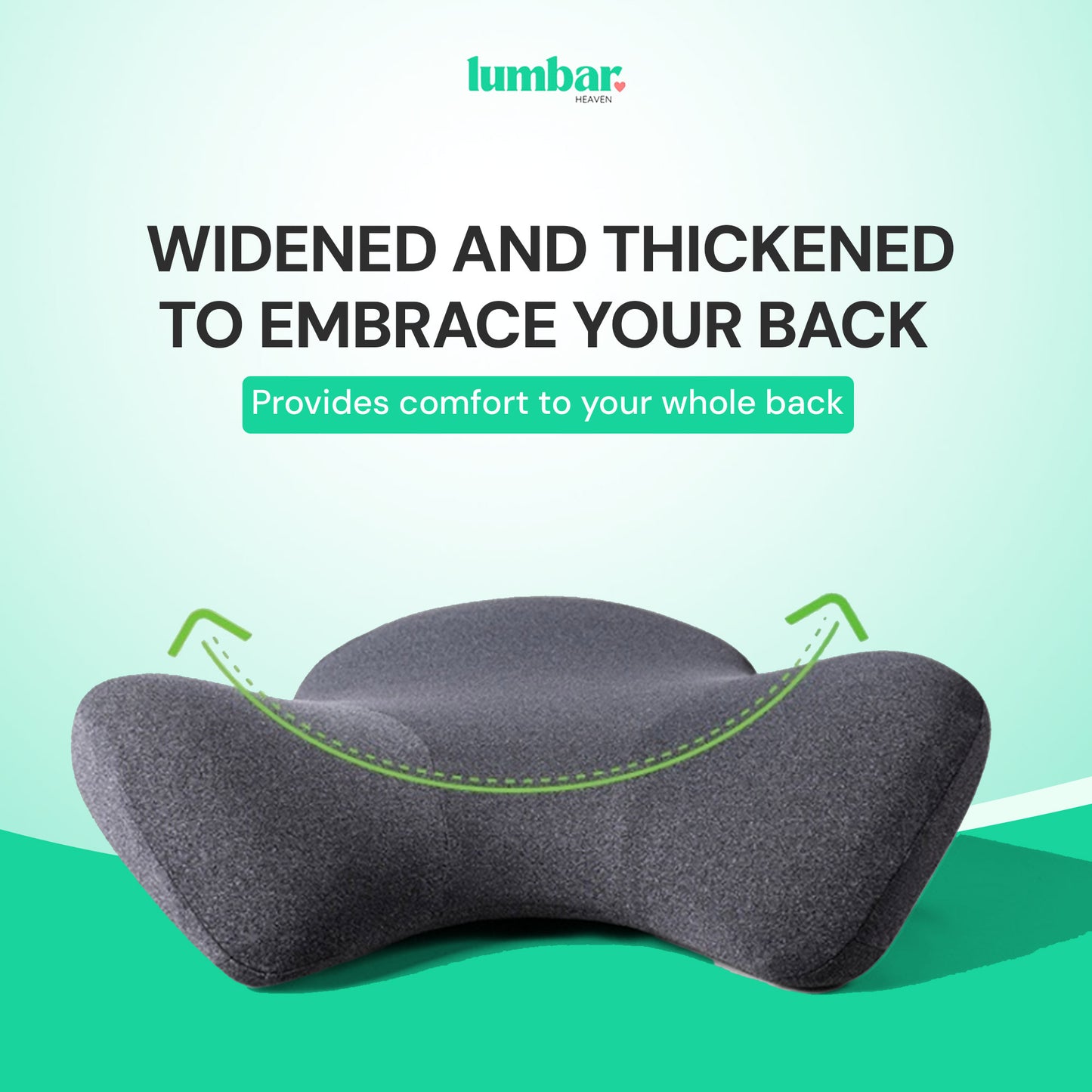 Lumbar Heaven Work From Anywhere Lumbar Support Cushion - Lumbar Heaven