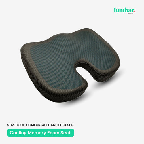 Lumbar Heaven Cooling Memory Foam Seat Cushion - Lumbar Heaven