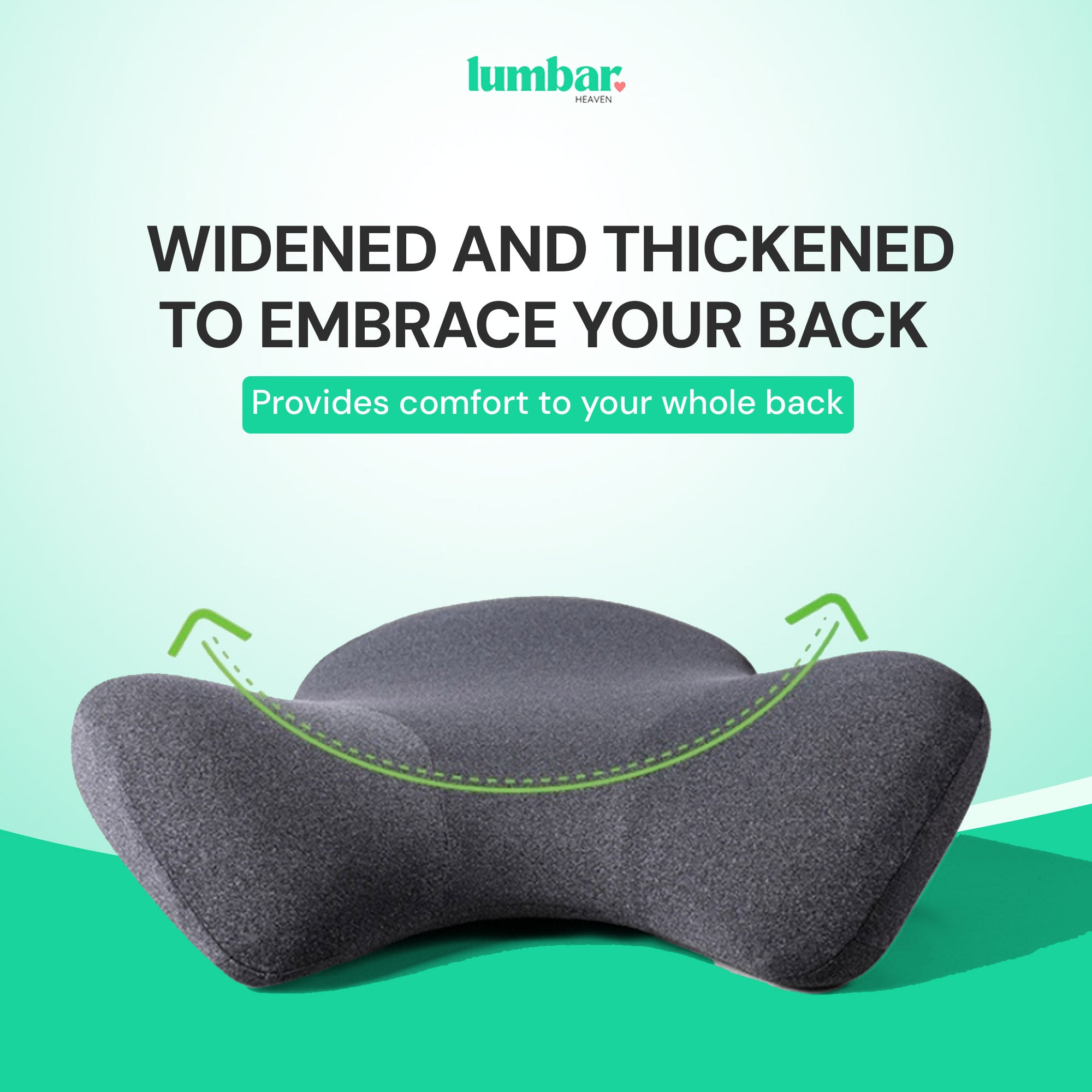 Lumbar Heaven Work From Anywhere Lumbar Support Cushion - Lumbar Heaven