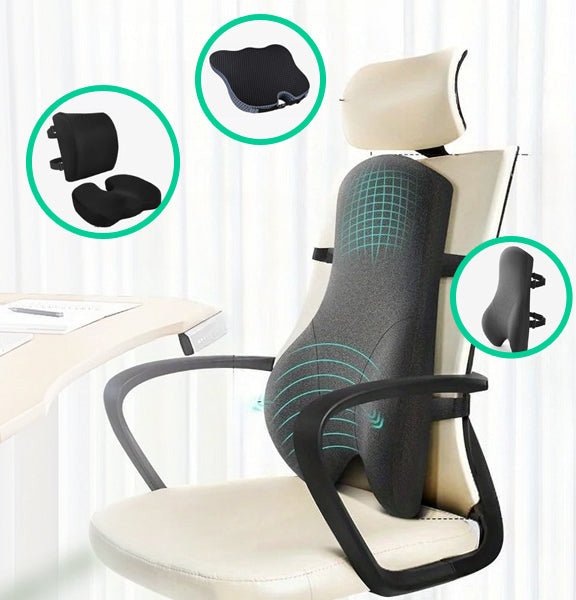 Lumbar Heaven mobile hero - lumbar support cushion on office chair