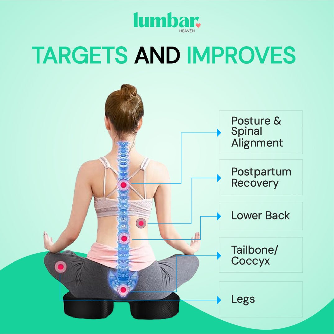 Lumbar Heaven Cooling Memory Foam Seat Cushion - Lumbar Heaven